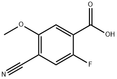 Benzoic acid, 4-cyano-2-fluoro-5-methoxy- Struktur