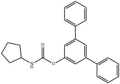 Carbamic acid, N-cyclopentyl-, [1,1':3',1''-terphenyl]-5'-yl ester Struktur