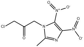 2-Propanone, 1-chloro-3-(2-methyl-4,5-dinitro-1H-imidazol-1-yl)- Struktur