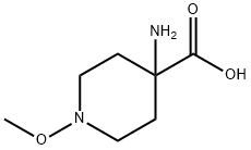 4-Piperidinecarboxylic acid, 4-amino-1-methoxy- Struktur