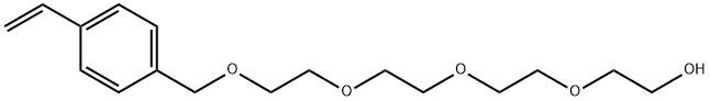 3,6,9,12-Tetraoxatridecan-1-ol, 13-(4-ethenylphenyl)- Struktur