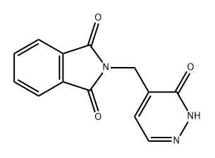 1H-Isoindole-1,3(2H)-dione, 2-[(2,3-dihydro-3-oxo-4-pyridazinyl)methyl]- Struktur