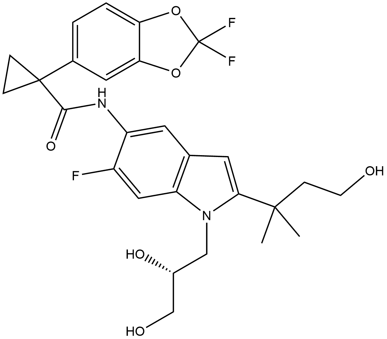 Tezacaftor Impurity 20 Struktur