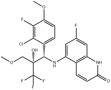 5-[(3,3,3-trifluoro-2-hydroxy-1-arylpropyl)amino]-1H-quinolin-2-ones Struktur