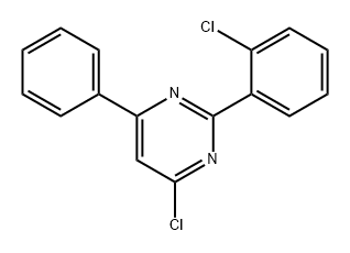 Pyrimidine, 4-chloro-2-(2-chlorophenyl)-6-phenyl- Struktur