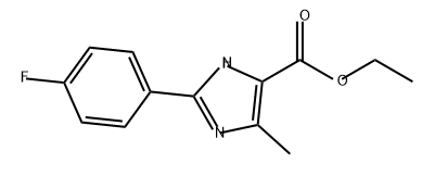 1H-Imidazole-5-carboxylic acid, 2-(4-fluorophenyl)-4-methyl-, ethyl ester Struktur