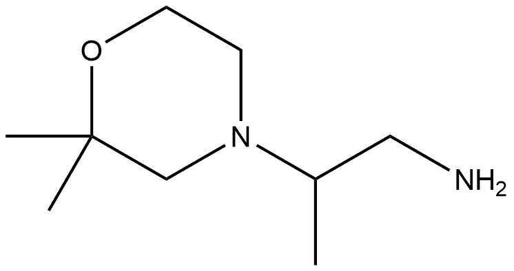 4-Morpholineethanamine,β,2,2-trimethyl- Struktur