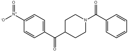 Methanone, (1-benzoyl-4-piperidinyl)(4-nitrophenyl)- Struktur