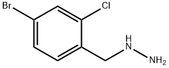 Hydrazine, [(4-bromo-2-chlorophenyl)methyl]- Struktur