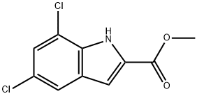 methyl 5,7-dichloro-1H-indole-2-carboxylate Struktur