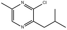 Pyrazine, 3-chloro-5-methyl-2-(2-methylpropyl)- Struktur