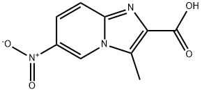 3-Methyl-6-nitroimidazo[1,2-a]pyridine-2-carboxylic acid Struktur