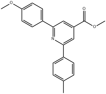 JR-9121, Methyl 2-(4-methoxyphenyl)-6-p-tolylpyridine-4-carboxylate, 97% Struktur