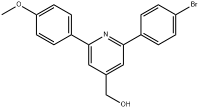 JR-9148, (2-(4-Bromophenyl)-6-(4-methoxyphenyl)pyridin-4-yl)methanol, 97% Struktur