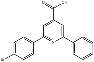 JR-9098, 2-(4-Bromophenyl)-6-phenylpyridine-4-carboxylic acid, 97% Struktur