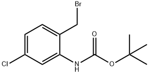 1,1-Dimethylethyl N-[2-(bromomethyl)-5-chlorophenyl]carbamate Struktur