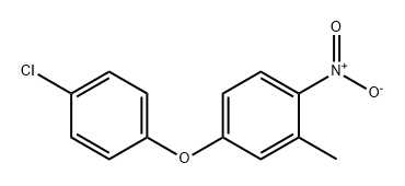 Benzene, 4-(4-chlorophenoxy)-2-methyl-1-nitro- Struktur