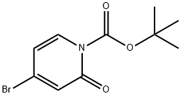 1(2H)-Pyridinecarboxylic acid, 4-bromo-2-oxo-, 1,1-dimethylethyl ester Struktur