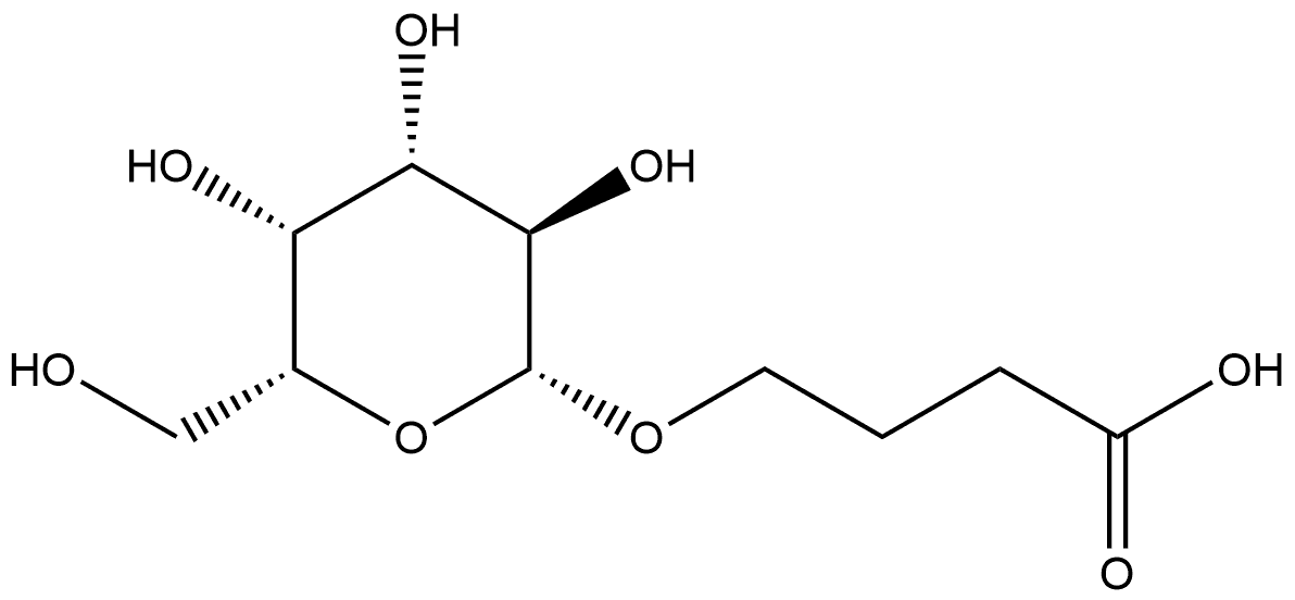 4-(β-D-galactopyranosyloxy)-butyric acid Struktur