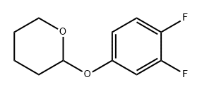 2H-Pyran, 2-(3,4-difluorophenoxy)tetrahydro- Struktur