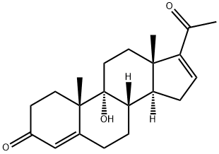 Pregna-4,16-diene-3,20-dione, 9-hydroxy- Struktur