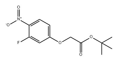 Acetic acid, 2-(3-fluoro-4-nitrophenoxy)-, 1,1-dimethylethyl ester Struktur