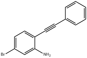 Benzenamine, 5-bromo-2-(2-phenylethynyl)- Struktur