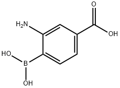 Benzoic acid, 3-amino-4-borono- Struktur