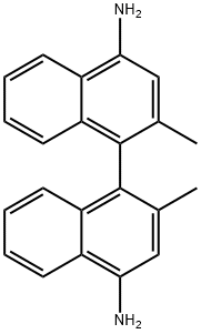 [1,1'-Binaphthalene]-4,4'-diamine, 2,2'-dimethyl- Struktur