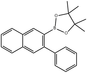 1,3,2-Dioxaborolane, 4,4,5,5-tetramethyl-2-(3-phenyl-2-naphthalenyl)- Struktur