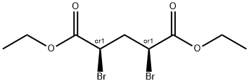 Pentanedioic acid, 2,4-dibromo-, diethyl ester, (2R,4S)-rel- (9CI) Struktur