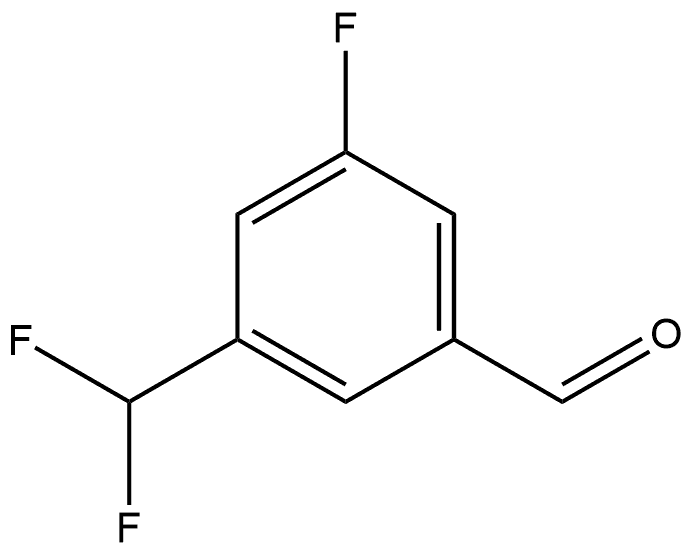 3-(Difluoromethyl)-5-fluorobenzaldehyde Struktur