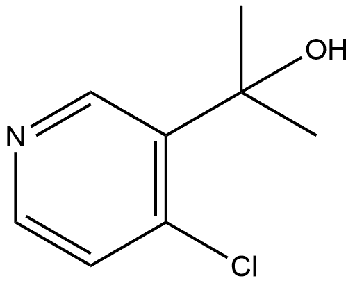 3-Pyridinemethanol, 4-chloro-α,α-dimethyl- Struktur