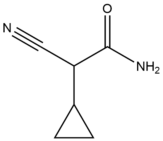 Cyclopropaneacetamide, α-cyano- Struktur