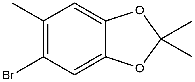 5-Bromo-2,2,6-trimethyl-1,3-benzodioxole Struktur