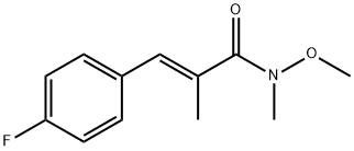 2-Propenamide, 3-(4-fluorophenyl)-N-methoxy-N,2-dimethyl-, (2E)- Struktur