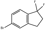 5-bromo-1,1-difluoro-2,3-dihydro-1H-indene Struktur