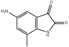 5-amino-7-methyl-indoline-2,3-dione Struktur