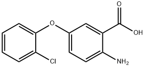 2-AMINO-5-(2-CHLOROPHENOXY)BENZOIC ACID Struktur