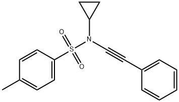 Benzenesulfonamide, N-cyclopropyl-4-methyl-N-(2-phenylethynyl)- Struktur