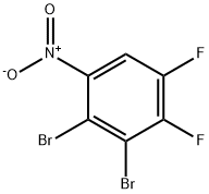 Benzene, 2,3-dibromo-4,5-difluoro-1-nitro- Struktur