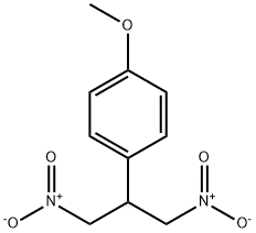 1-(1,3-dinitropropan-2-yl)-4-methoxybenzene Struktur