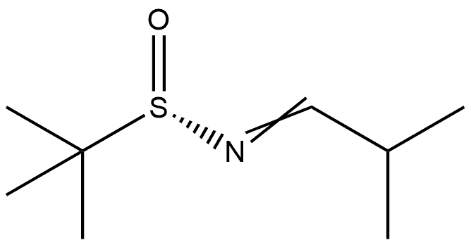 2-Propanesulfinamide, 2-methyl-N-(2-methylpropylidene)-, [S(S)]- Struktur