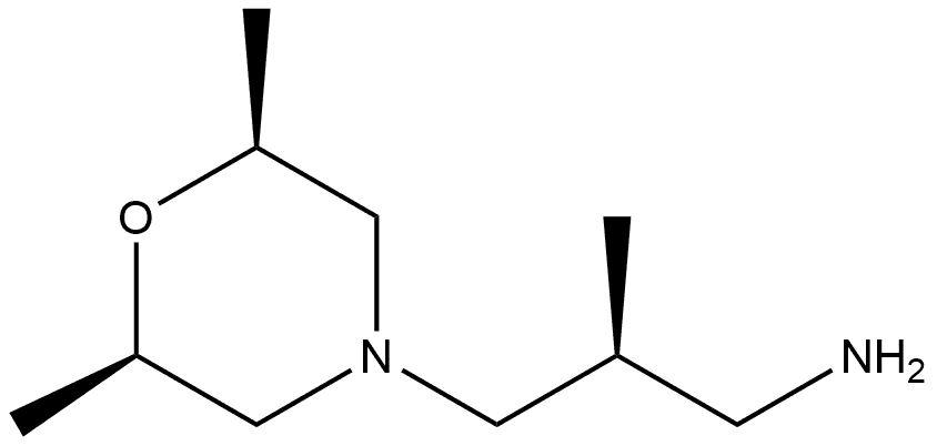 4-Morpholinepropanamine,β,2,6-trimethyl-,(βS,2R,6S)- Struktur