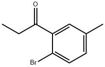 1-Propanone, 1-(2-bromo-5-methylphenyl)- Struktur