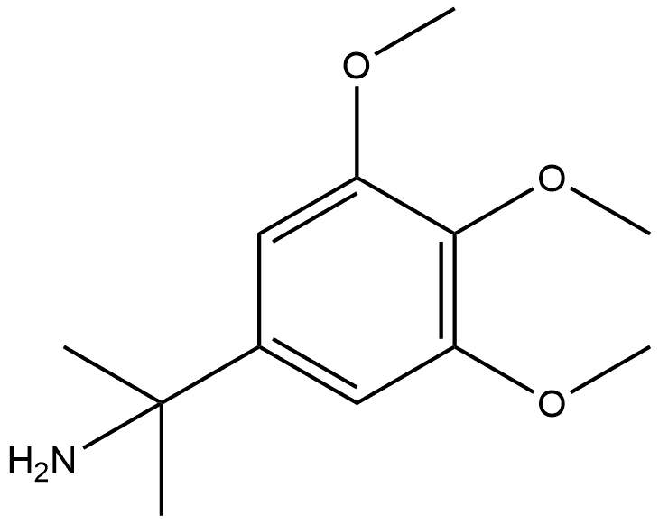 Benzenemethanamine, 3,4,5-trimethoxy-α,α-dimethyl- Struktur