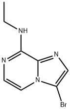 Imidazo[1,2-a]pyrazin-8-amine, 3-bromo-N-ethyl- Struktur