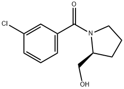 Methanone, (3-chlorophenyl)[(2S)-2-(hydroxymethyl)-1-pyrrolidinyl]- Struktur