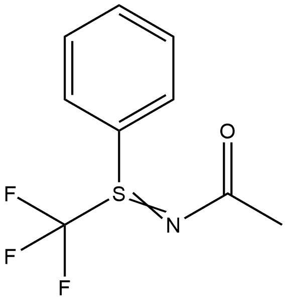 Acetamide, N-[phenyl(trifluoromethyl)-λ4-sulfanylidene]-