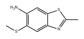 6-Benzothiazolamine, 2-methyl-5-(methylthio)- Struktur